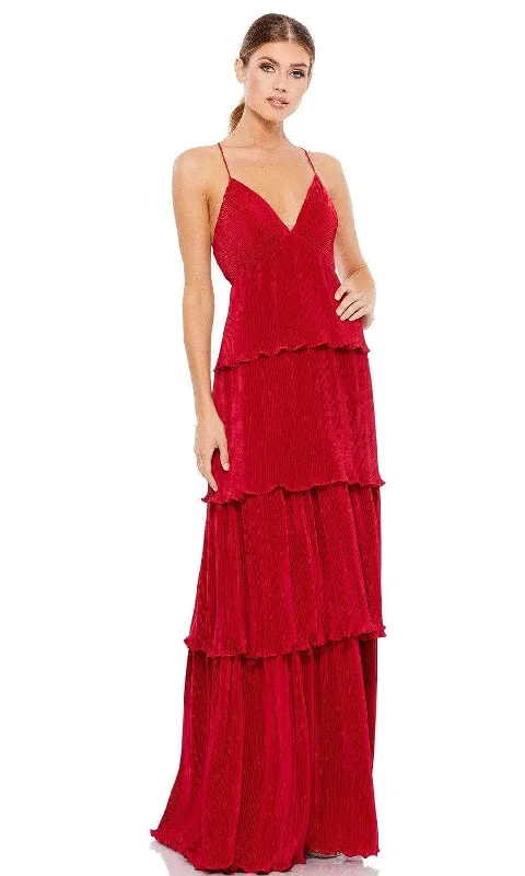Extra Discounts Ieena Duggal - 49083 Tiered Simple Prom Dress