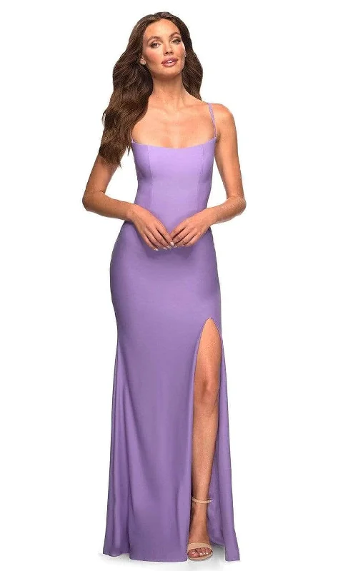 Seasonal Sale La Femme - Sleeveless Lace Up Back Prom Gown 30436SC