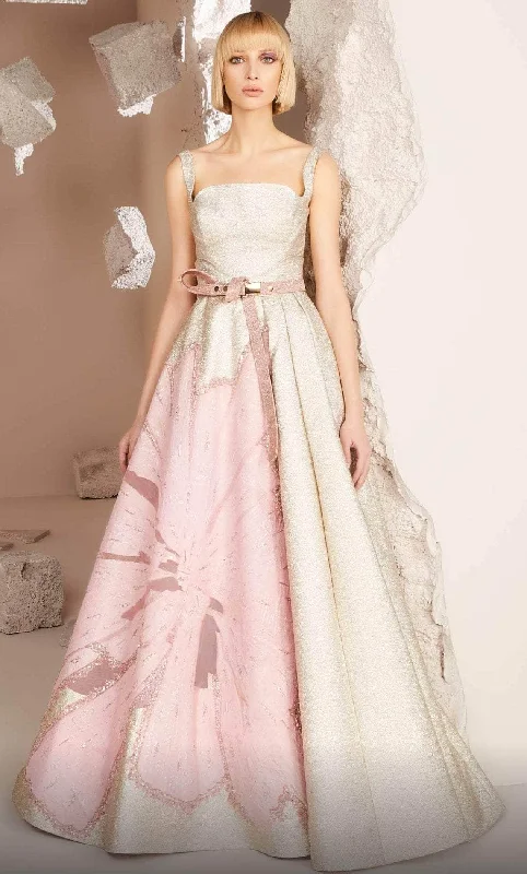 Discount Days MNM Couture E0016 - Square Neck A-Line Evening Gown