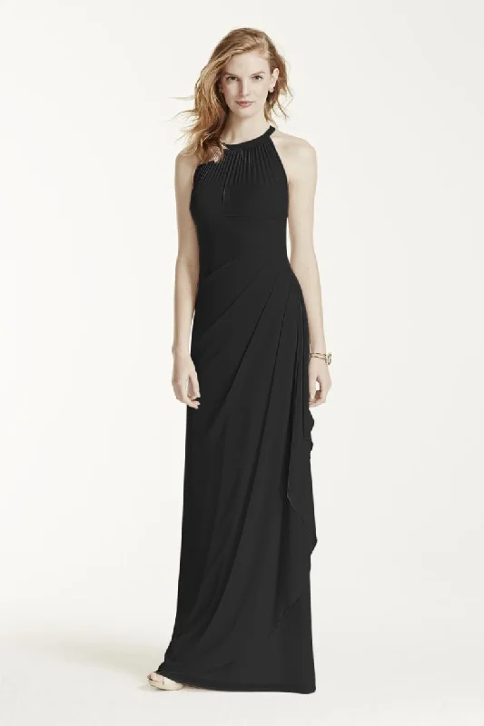 Get It Before It’s Gone Other NEW! Davids Bridal Long Mesh Dress with Illusion N