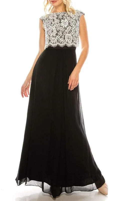 Flash Deals Aidan Mattox - 54466880 Lace Bateau A-Line Dress