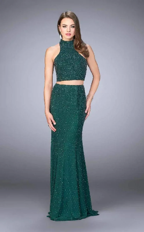 Big Discounts La Femme - High Neck Prom Dress 24158SC