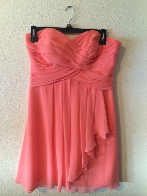 Unmissable Offer Other David's Bridal Coral Reef Short Crinkle Chiffon Dr