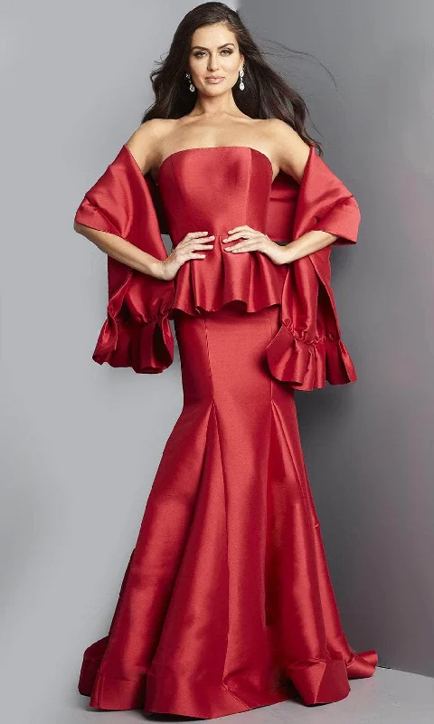 Instant Discount Jovani 22584 - Strapless Trumpet Evening Gown