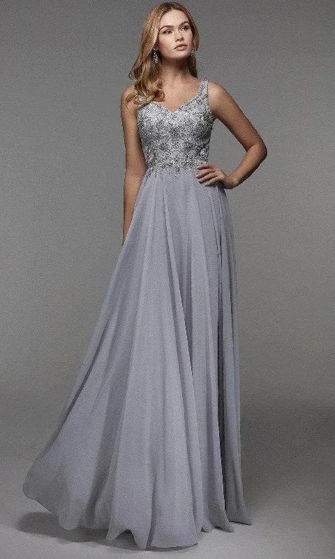 Extra Savings Alyce Paris - Embellished V-Neck Prom Dress 27473