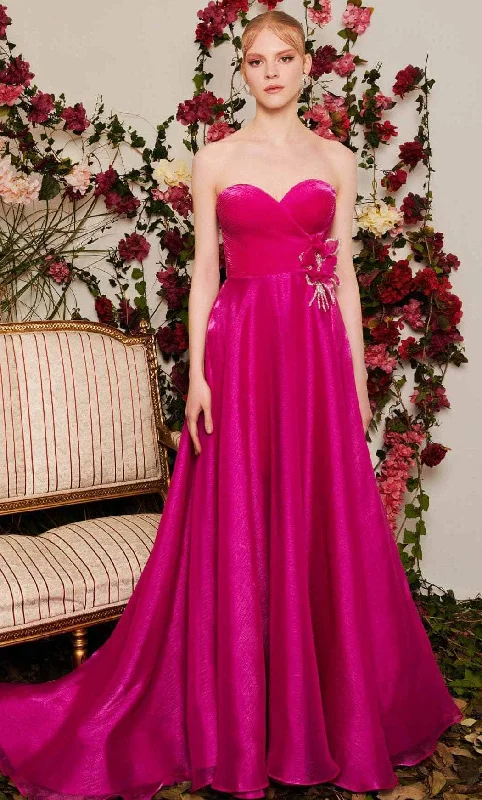 Seasonal Clearance MNM Couture N0481 - Ruched Strapless Evening Gown