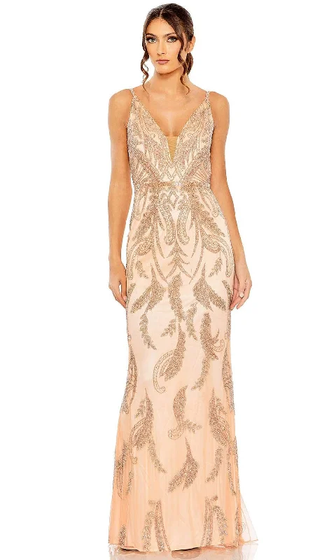 Daily Deals Mac Duggal 6015 - Sequin Embellished Mesh Inset Sheath Dress
