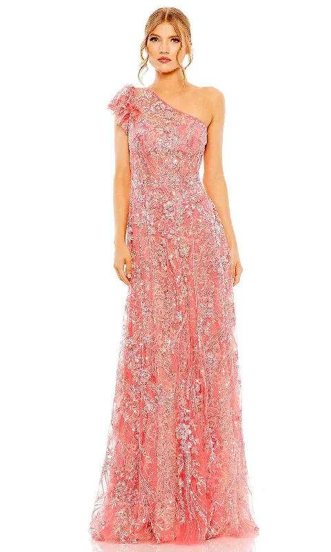 Hurry In Mac Duggal 68512 - Embellished One-Sleeve Evening Gown