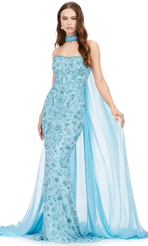 Daily Deals Ashley Lauren 11404 - Choker Beaded Evening Dress