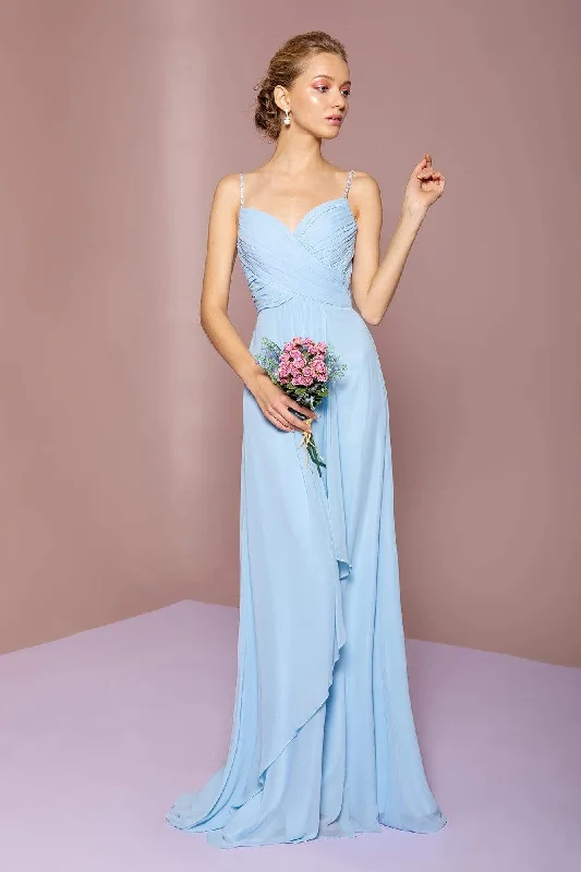 Act Now Elizabeth K - GL2666 Shirred Surplice Sweetheart Bodice Gown