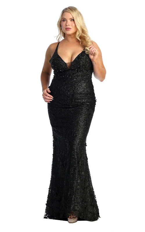 Price Blitz May Queen RQ7932 - Floral Applique Prom Dress