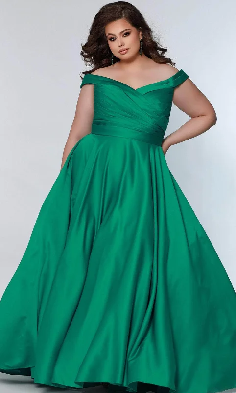 Limited Time Discount Sydney's Closet SC7321 - Pleated A-Line Prom Gown