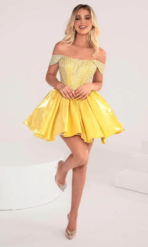 Act Now Portia and Scarlett PS24762 - Rhinestone-Embellished Corset Dress