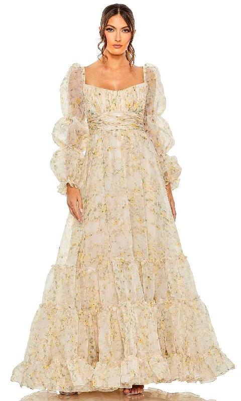 Mega Sale Ieena Duggal 68288 - Tiered Ruffled A-line Evening Dress