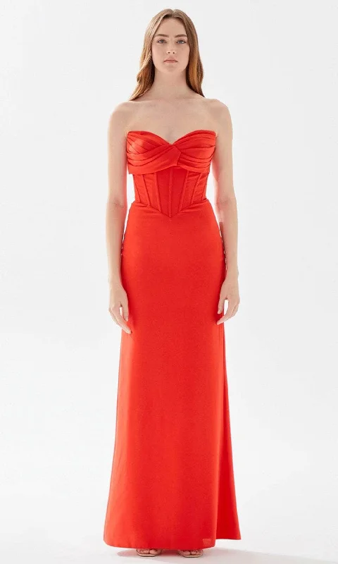 Customer Appreciation Sale Tarik Ediz 52075 - Bustier Sheath Prom Dress