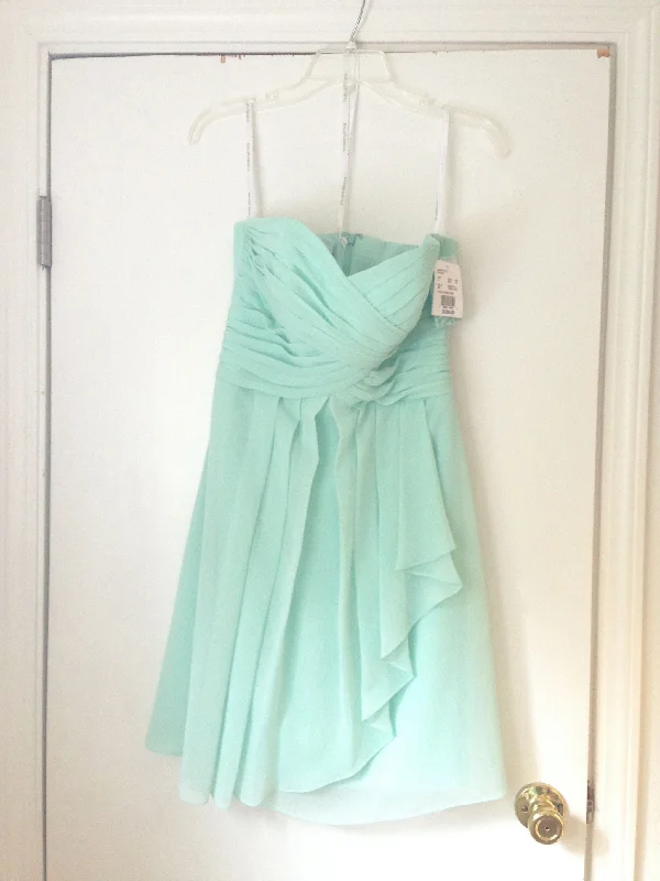 Stock Up and Save Other David's Bridal Short Crinkle Chiffon Dress with Ca