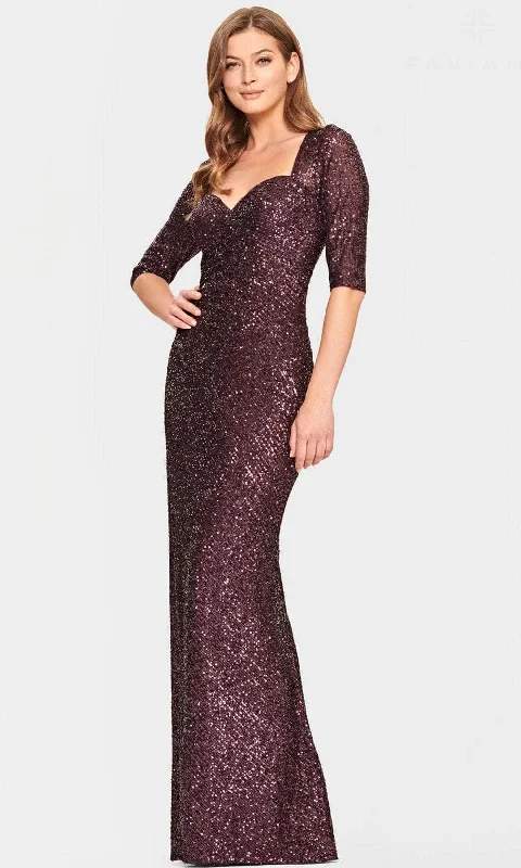 Stock Clearance Faviana S10861E - Sweetheart Neckline Sequin Evening Gown