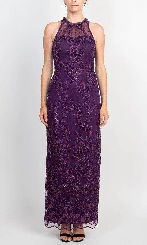 Weekend Special Adrianna Papell AP1E209275 - Embroidered Halter Formal Dress