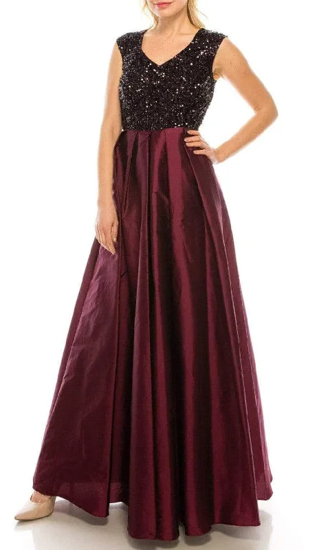 Must-Have Deals Aidan Mattox - 54465580 Sequined Pleated A-Line Dress