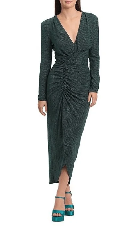 Massive Deals Maggy London G5595M - Ruched Fitted Long Dress