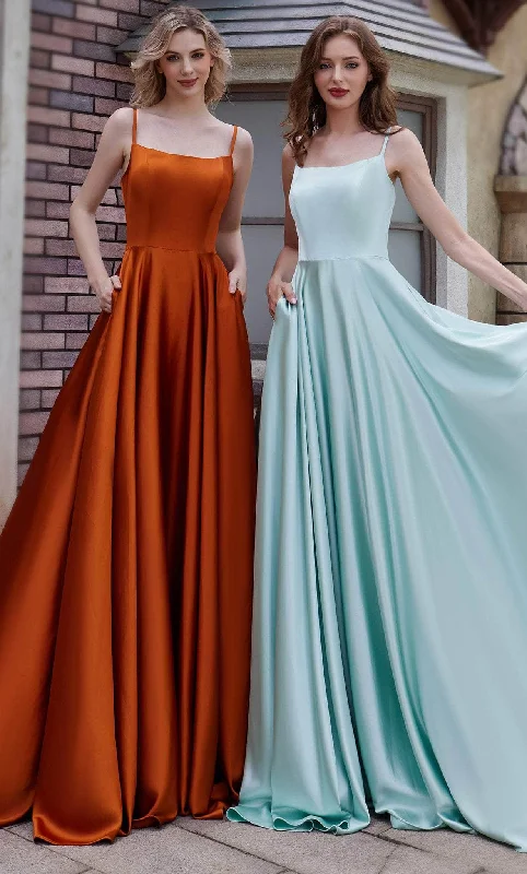 Limited Time J'Adore Dresses J22018 - Scoop Neck Satin Evening Dress