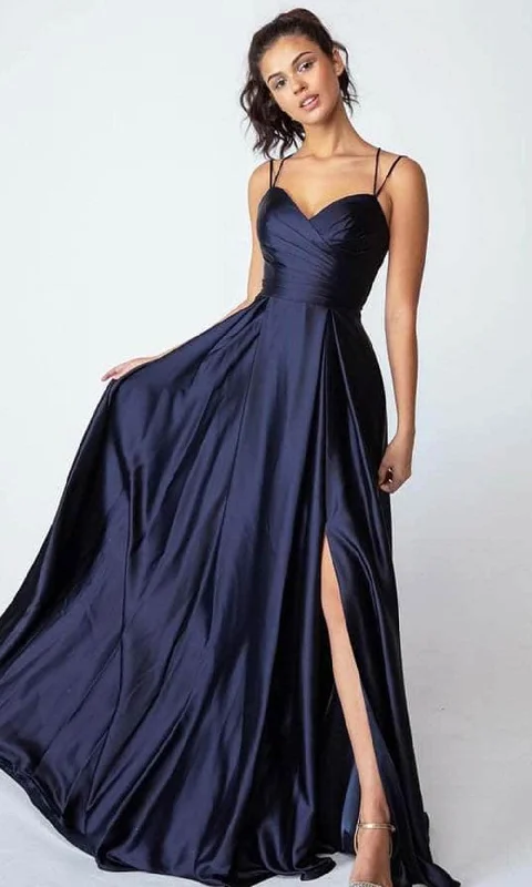 Epic Deals Eureka Fashion 9925 - Pleated Sleeveless Evening Gown