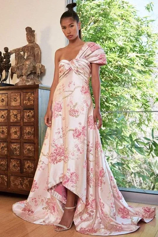 Limited Time Discount Tadashi Shoji - Asymmetrical Ruched A-Line Gown BPM20371L - 1 pc Blossom In Size 6 Available Limited Time Discount Tadashi Shoji - Asymmetrical Ruched A-Line Gown BPM20371L - 1 pc Blossom In Size 6 Available