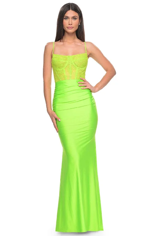 Unbeatable Prices La Femme 32322 - Fitted Lace Corset Bodice Prom Gown