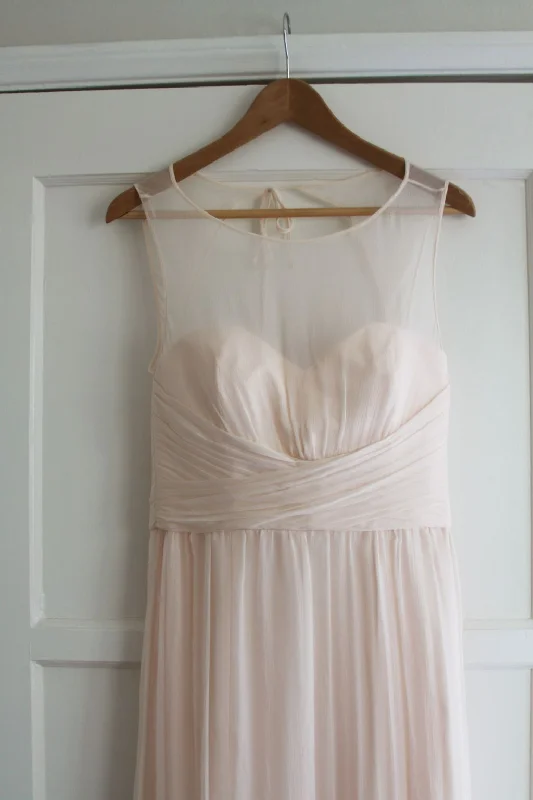 Seasonal Sale Other Amsale Bridesmaid Illusion Crinkled Silk Chiffon G