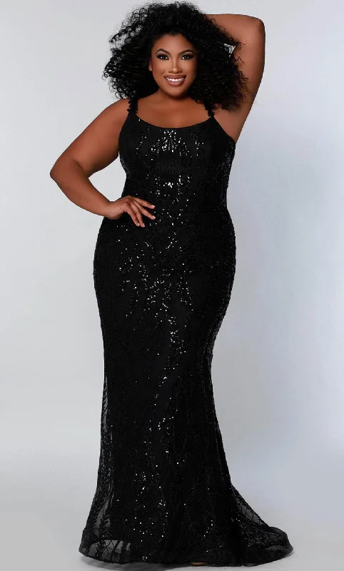 Deal Zone Sydney's Closet SC7332 - Sequined Scoop Formal Gown