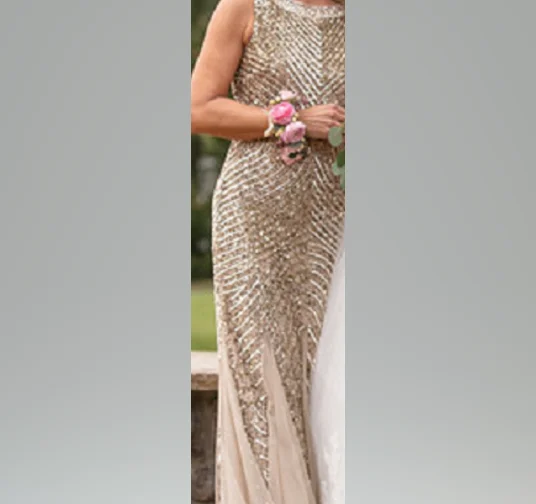 Bargain Prices Aidan Mattox Sequined Godet Gown