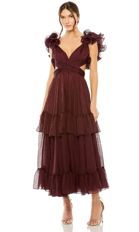 Exclusive Access Mac Duggal 68643 - Crisscross Tiered Evening Dress