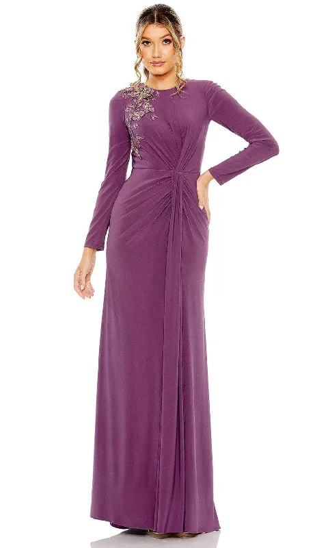 Today’s Special Mac Duggal 42106 - Jewel Neck Floral Appliqued Evening Gown