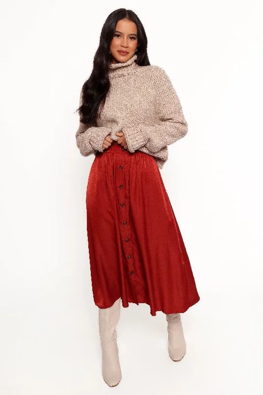 Buy More, Save More Ava Skirt - Rust