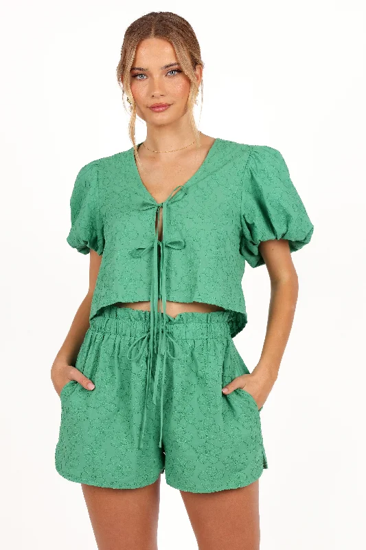 Special Discount Hanna Short Set - Green