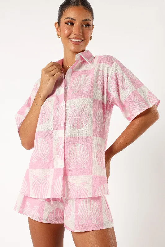 Value Deals Harvey Short Set - Pink
