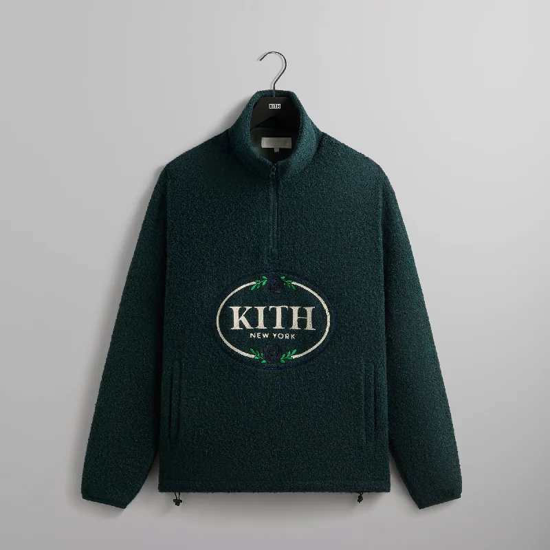 Referral Discount Kith Tweed Eric Quarter Zip Pullover - True