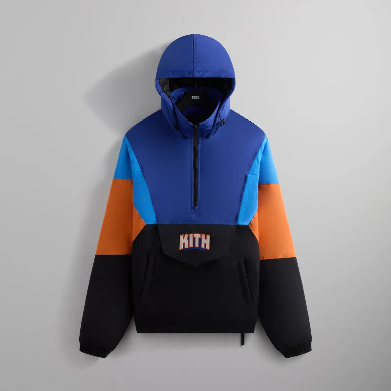 Final Clearance Kith for the New York Knicks Wings Quarter Zip Anorak - Black