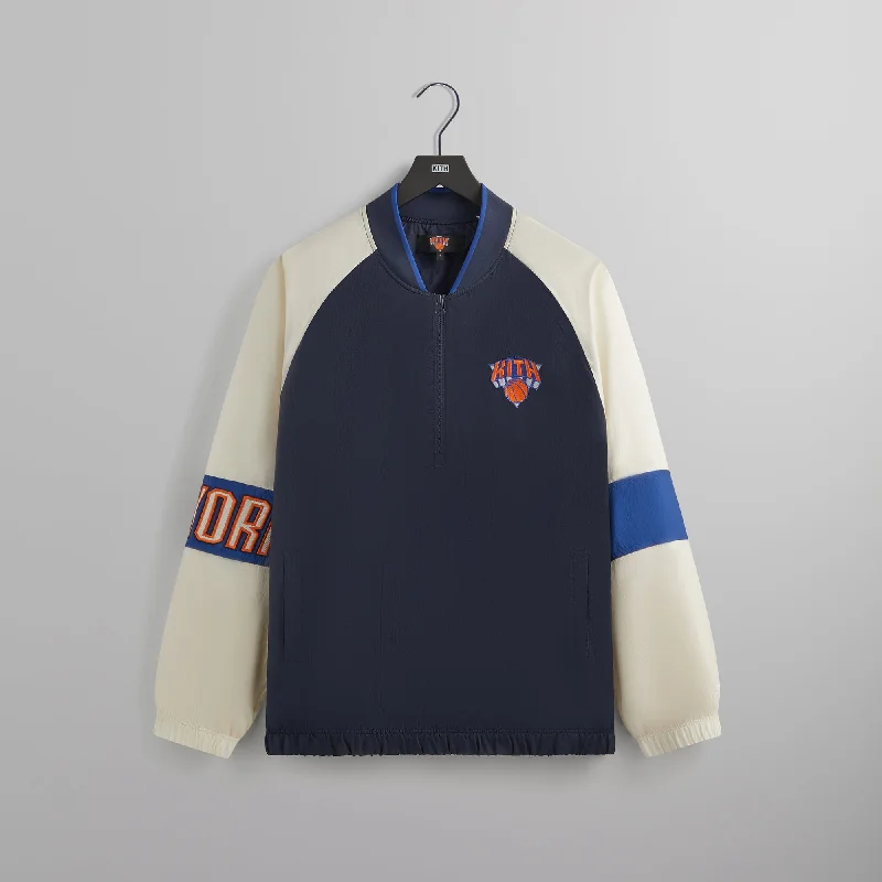 Hurry In Kith for the New York Knicks Nylon Quarter Zip - Nocturnal