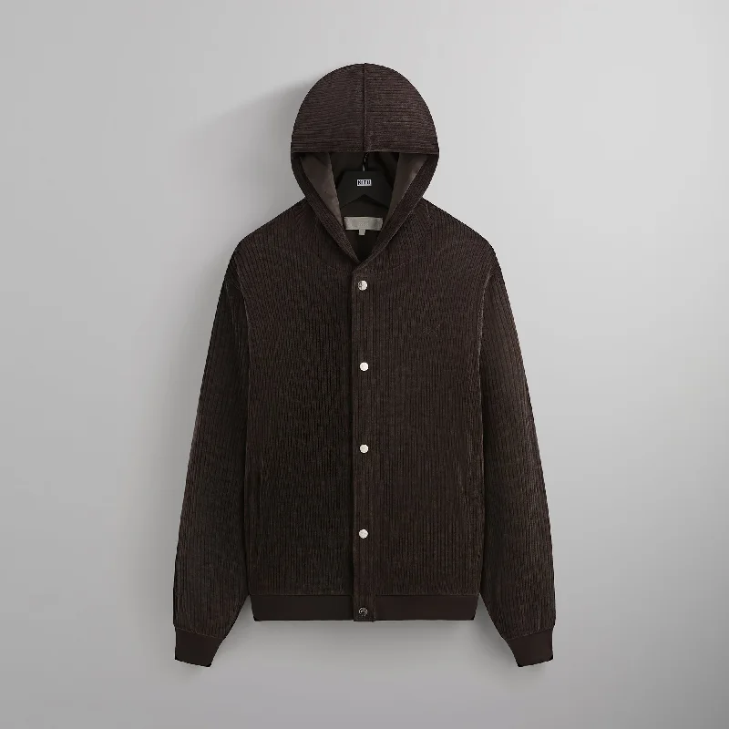 Factory Direct Sale Kith Corduroy Williams VI Hoodie - Kindling