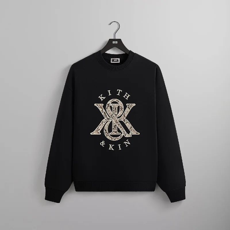 Deal Alert Kith K&K Python Nelson Crewneck - Black