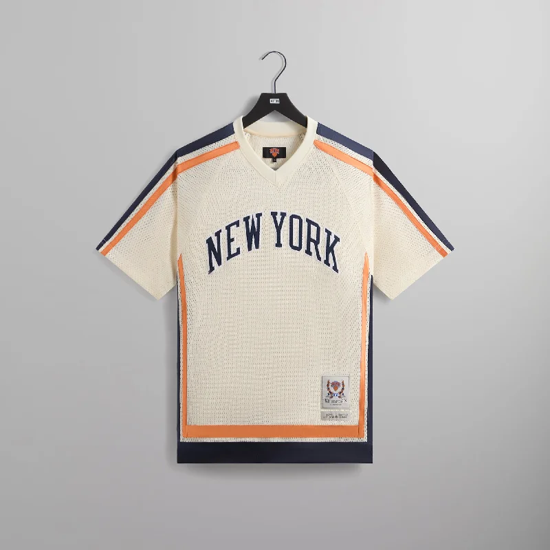 New Deals Kith for the New York Knicks Mesh Leon Top - Sandrift