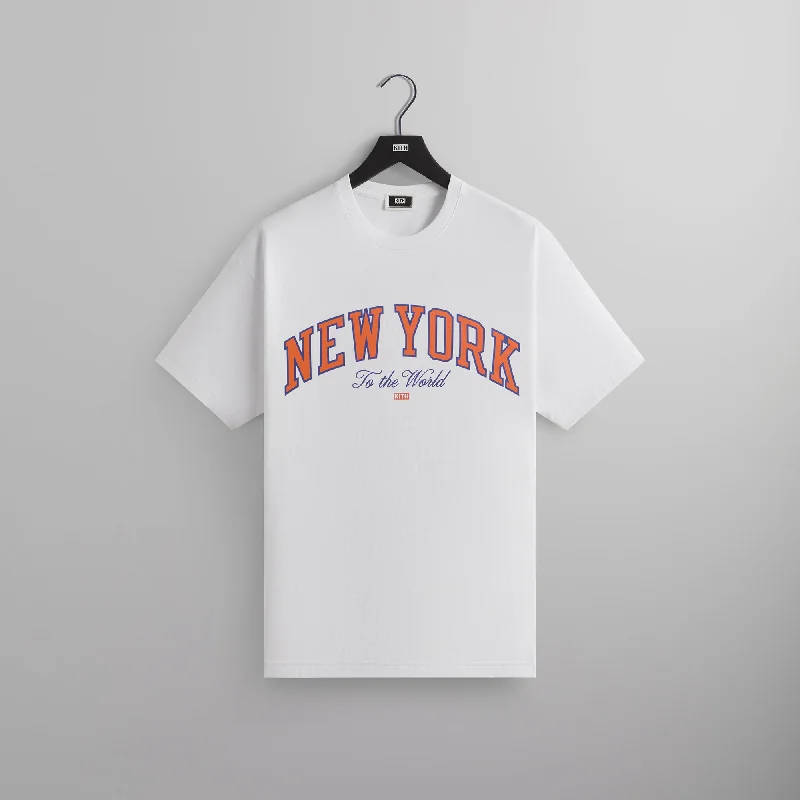 Mega Sale Kith for the New York Knicks New York to the World Vintage Tee - White