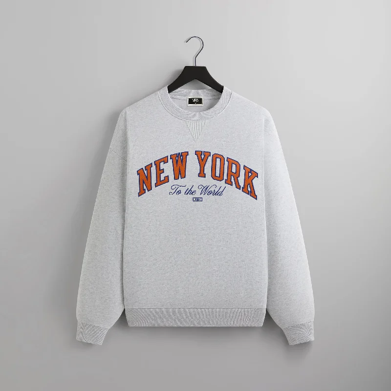 Flash Sale Kith for the New York Knicks Vintage Nelson Crewneck - Light Heather Grey Flash Sale Kith for the New York Knicks Vintage Nelson Crewneck - Light Heather Grey