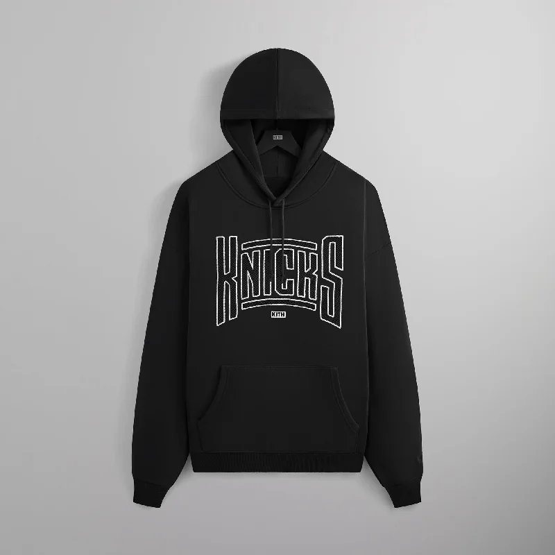 Price Cut Kith for the New York Knicks Arched Vintage Nelson Hoodie - Black