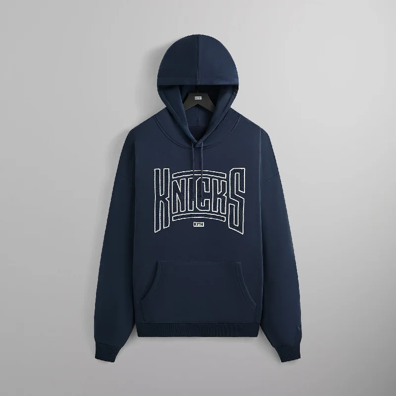 New Markdowns Kith for the New York Knicks Arched Vintage Nelson Hoodie - Nocturnal