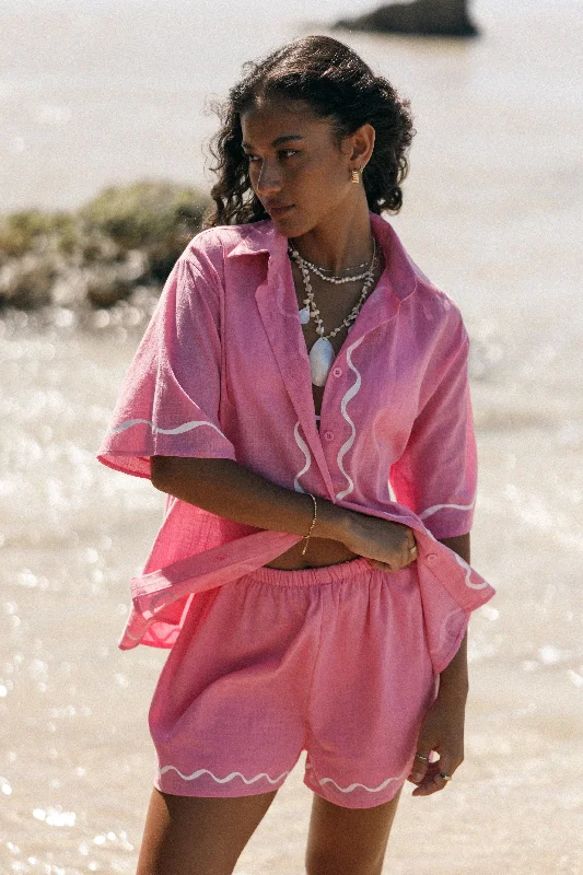 Super Sale Sunshine Short Set - Pink