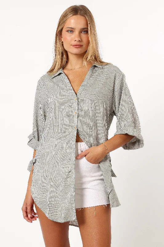 Lowest Price Wren Oversized Shirt - Olive