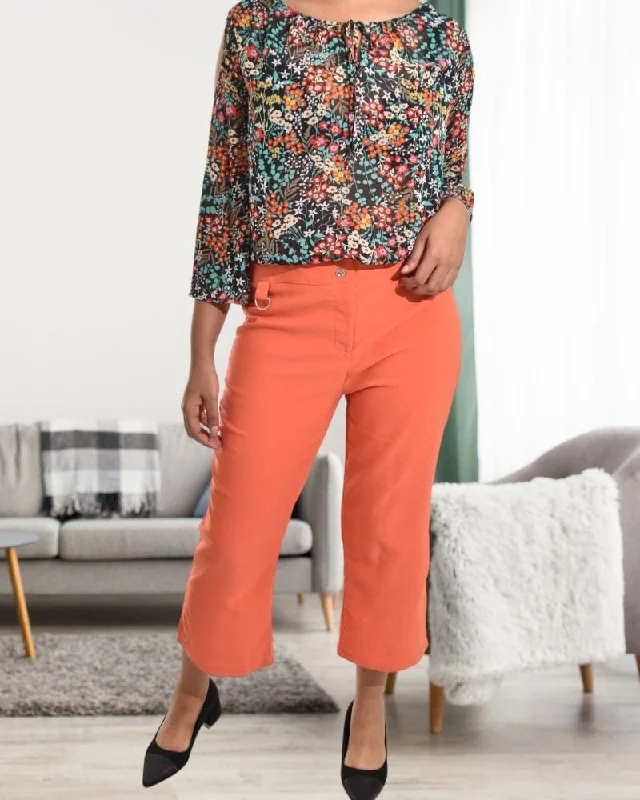 Instant Savings Ladies Orange capris Pants