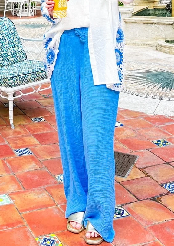 While Supplies Last Beach Babe Pants - Ocean Blue